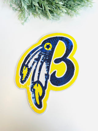 Braves B Sequin Patch-Harps & Oli-Shop Anchored Bliss Women's Boutique Clothing Store