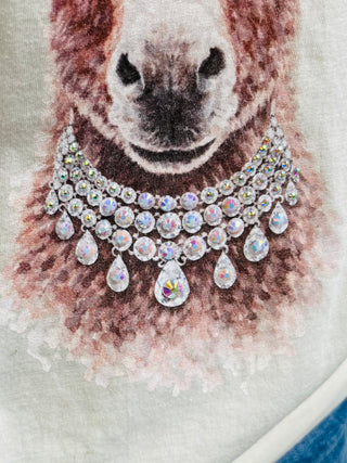 Smart Donkey Rhinestone Graphic Tee-Peyton Todish-Shop Anchored Bliss Women's Boutique Clothing Store