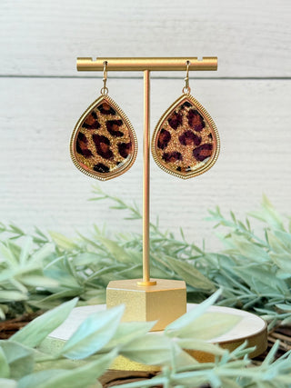 Kassandra Earrings • Leopard-Sammi-Shop Anchored Bliss Women's Boutique Clothing Store