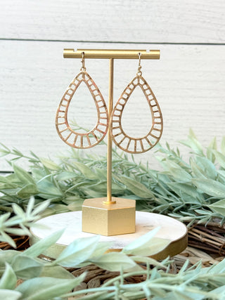 Olivia Teardrop Earrings • Gold-Sammi-Shop Anchored Bliss Women's Boutique Clothing Store