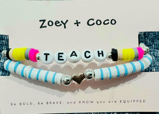 Teacher Beaded Bracelet Set-Stacey Kluttz-Shop Anchored Bliss Women's Boutique Clothing Store