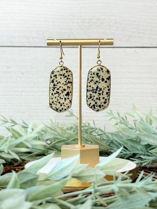 Fran Spotted Stone Earrings-Miso-Shop Anchored Bliss Women's Boutique Clothing Store