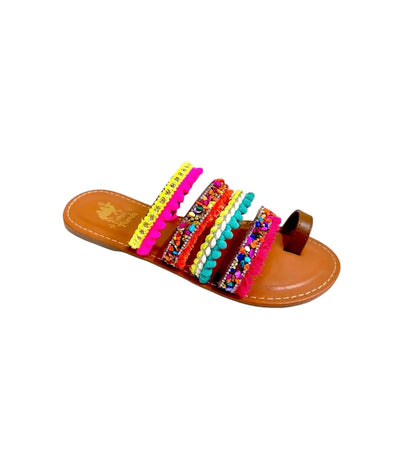 Vibrant Boho Sandals • Multi Colored-Stacey Kluttz-6-Shop Anchored Bliss Women's Boutique Clothing Store
