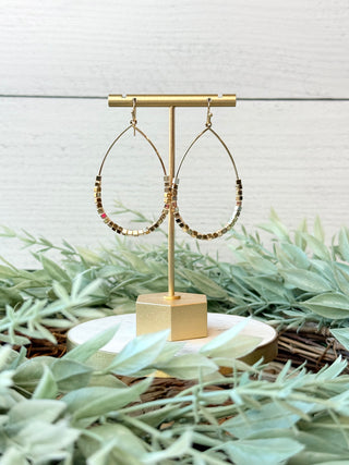 Parker Teardrop Earrings • Gold-Sammi-Shop Anchored Bliss Women's Boutique Clothing Store