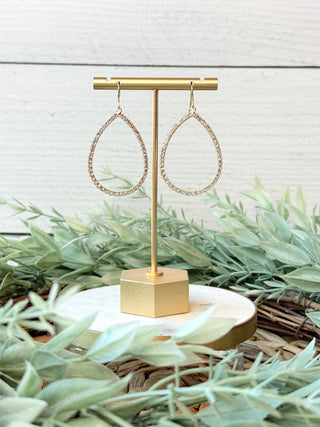 Delilah Teardrop Earrings • Gold-Sammi-Shop Anchored Bliss Women's Boutique Clothing Store