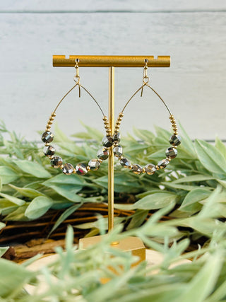 A Night Like Tonight Beaded Teardrop Earrings-Brittany Carl-Shop Anchored Bliss Women's Boutique Clothing Store