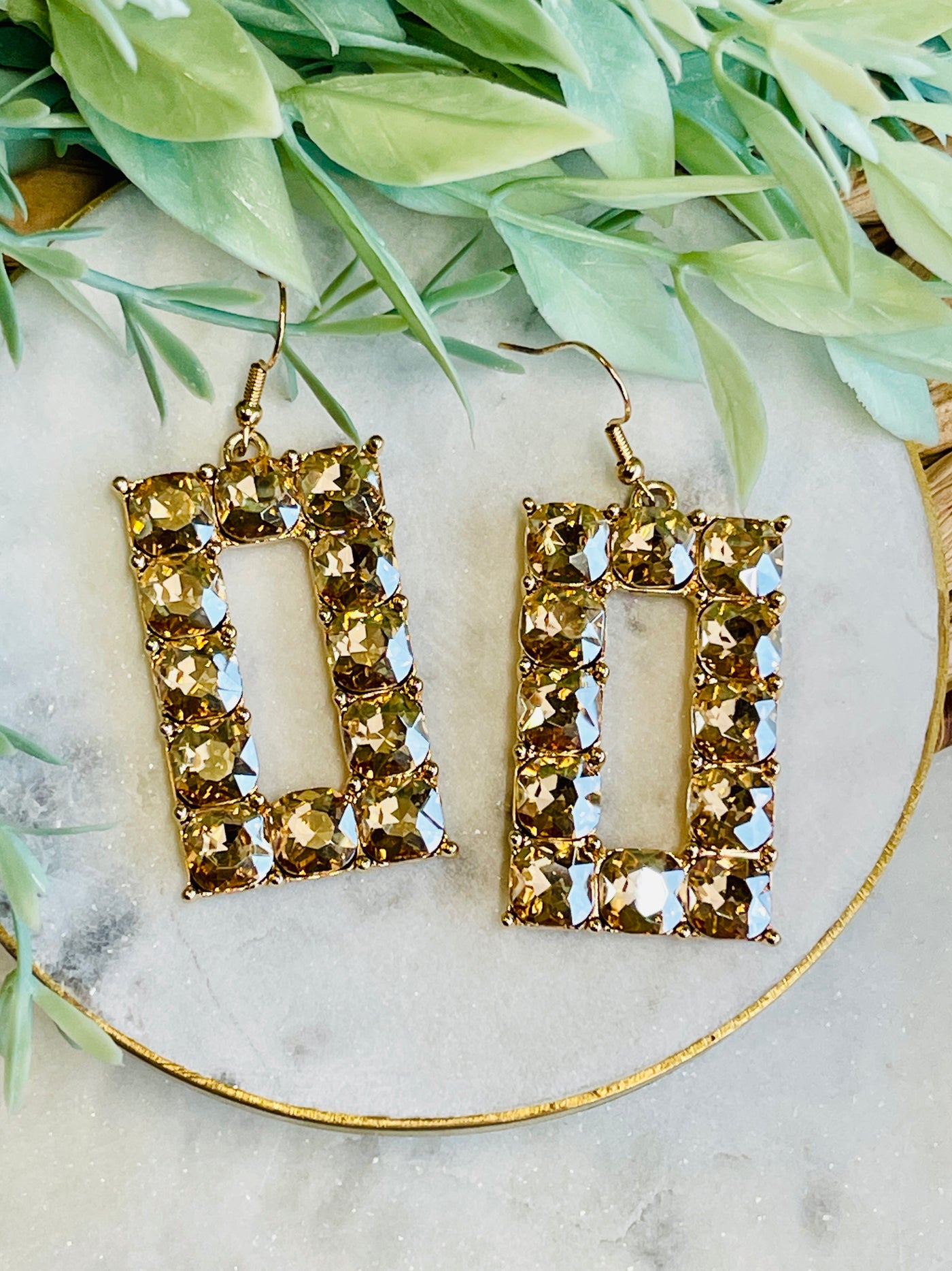 Baylee Rhinestone Earrings-DMC-Shop Anchored Bliss Women's Boutique Clothing Store