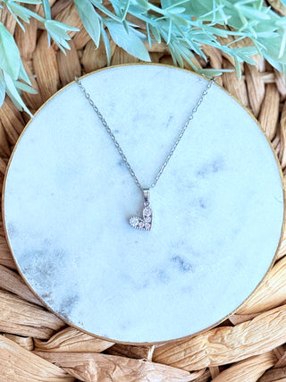 Crazy About You Dainty Necklace • Silver-Sammi-Shop Anchored Bliss Women's Boutique Clothing Store