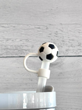 Soccer Ball Straw Toppers-Brittany Carl-Shop Anchored Bliss Women's Boutique Clothing Store