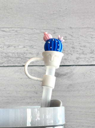 Blue Cactus Straw Toppers-Brittany Carl-Shop Anchored Bliss Women's Boutique Clothing Store