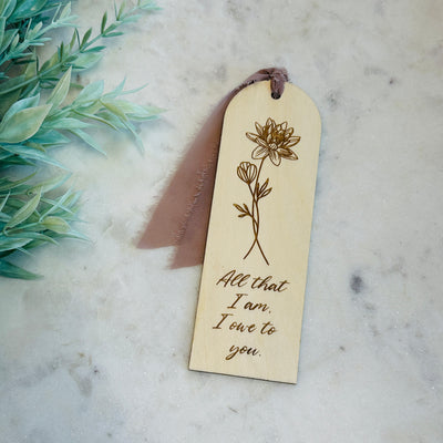 All that I am Flower Bookmark-Brittany Carl-Shop Anchored Bliss Women's Boutique Clothing Store