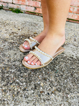 Have An Adventure Pearl Slides Sandals-Stacey Kluttz-Shop Anchored Bliss Women's Boutique Clothing Store