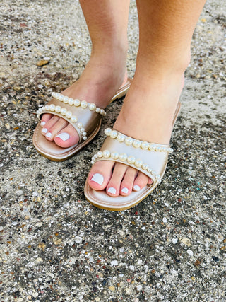 Have An Adventure Pearl Slides Sandals-Stacey Kluttz-Shop Anchored Bliss Women's Boutique Clothing Store