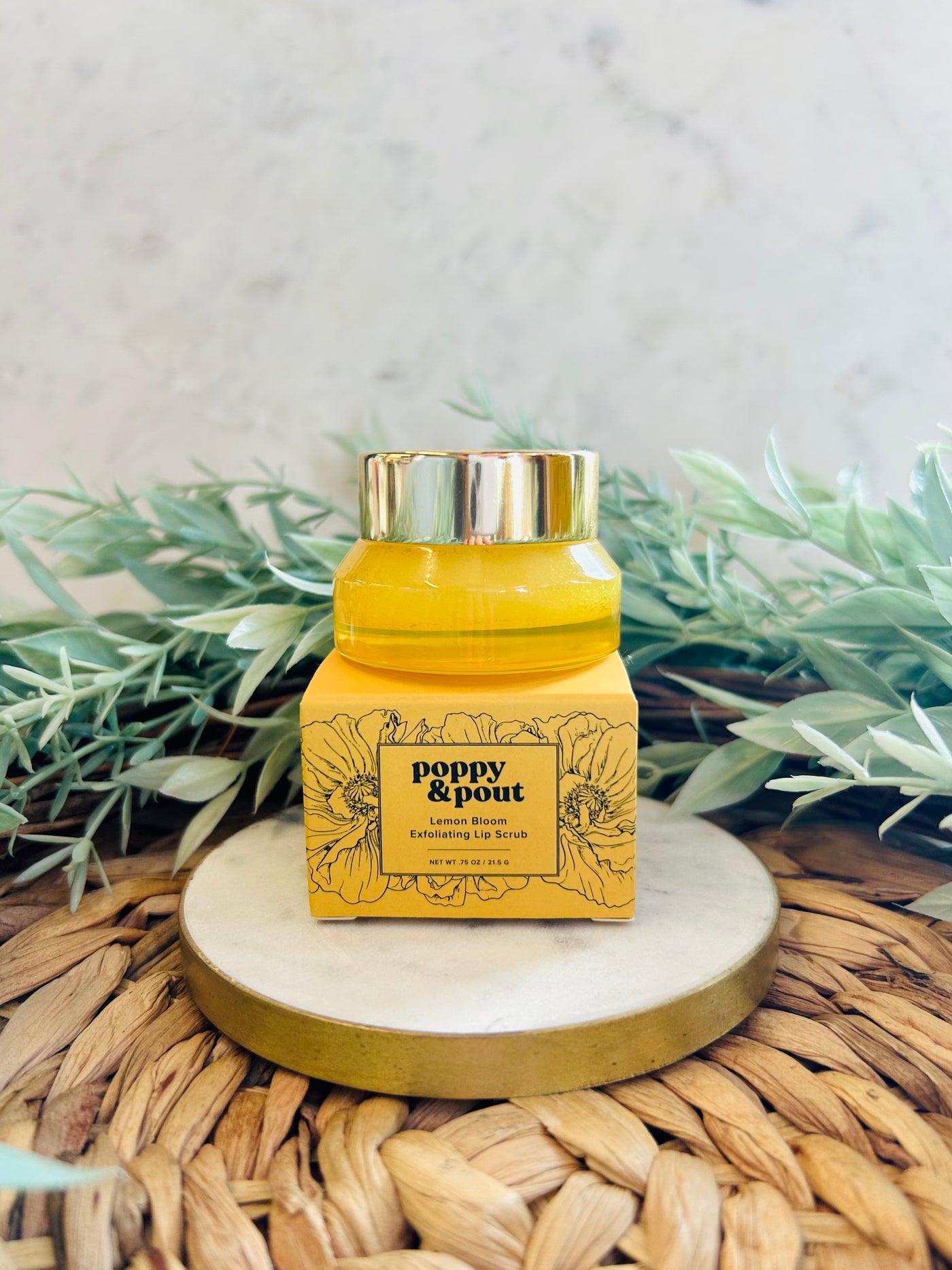 Poppy & Pout Lip Scrub • Lemon Bloom-Brittany Carl-Shop Anchored Bliss Women's Boutique Clothing Store