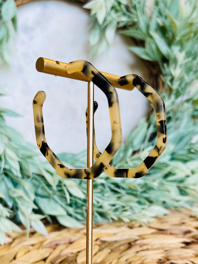 Lucy Hoop Earrings • Tortoise-Suzie Q-Shop Anchored Bliss Women's Boutique Clothing Store