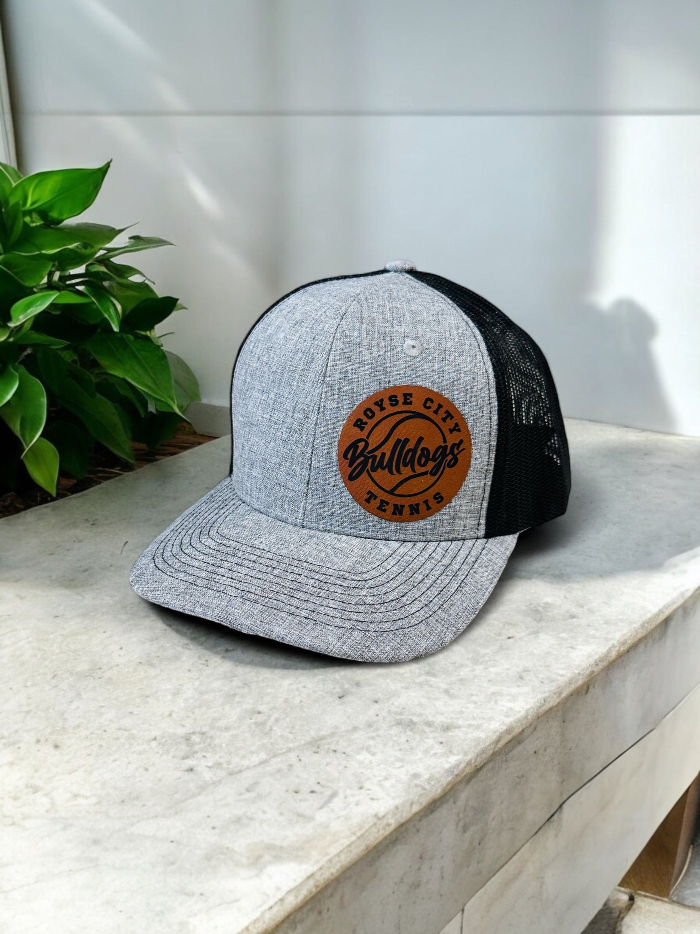 Royse City Tennis Leather Patch Hat-Brittany Carl-Shop Anchored Bliss Women's Boutique Clothing Store