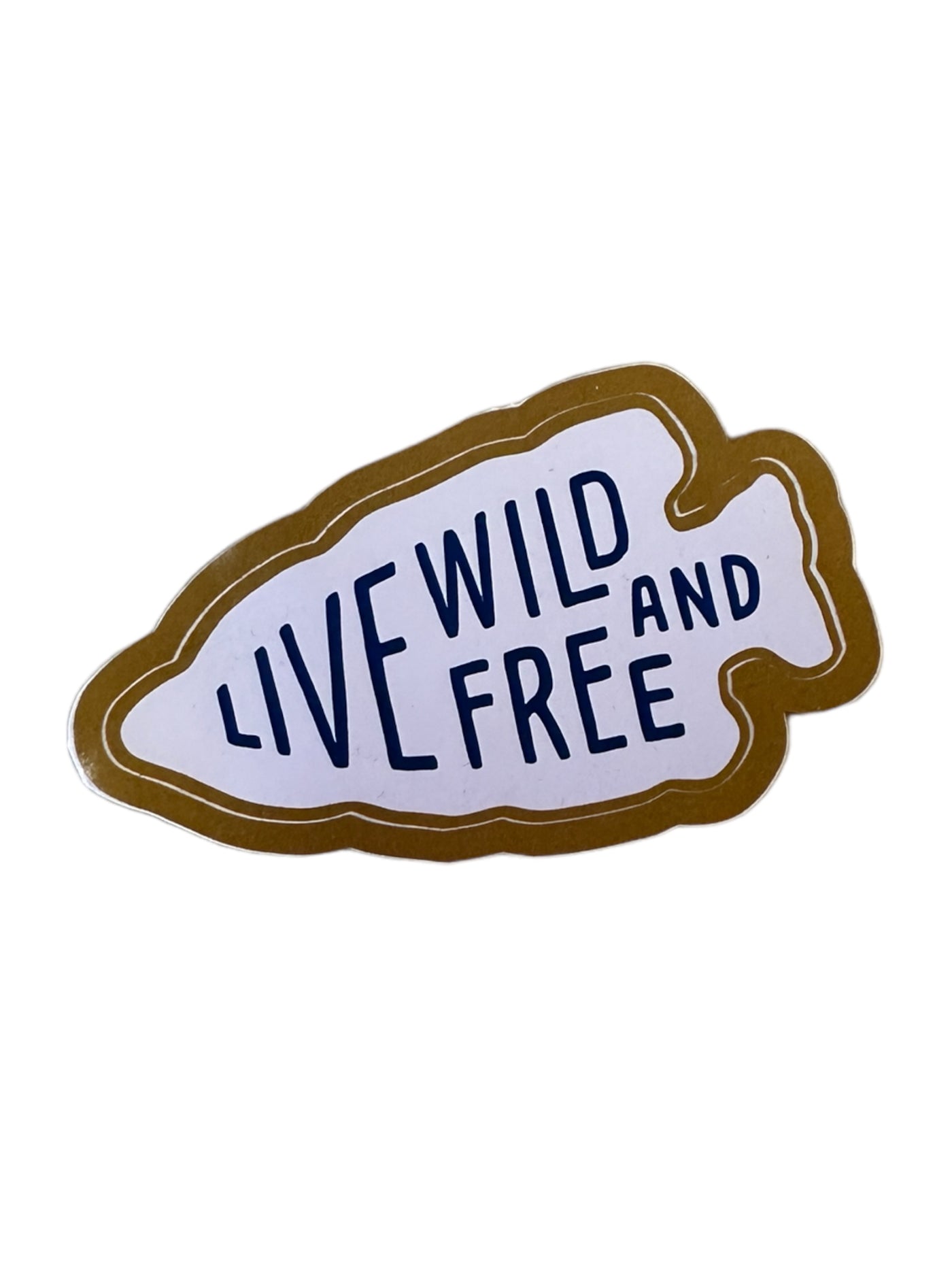 Live Wild and Free Arrowhead Sticker-Big Moods-Shop Anchored Bliss Women's Boutique Clothing Store