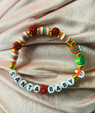Santa Baby Beaded Bracelet-Stacey Kluttz-Shop Anchored Bliss Women's Boutique Clothing Store