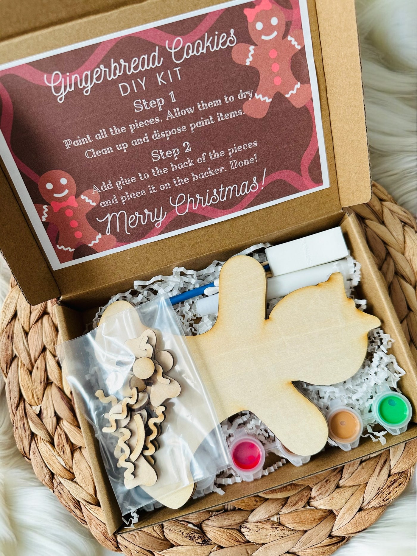 Gingerbread Cookie Kids DIY Kit-Brittany Carl-Shop Anchored Bliss Women's Boutique Clothing Store