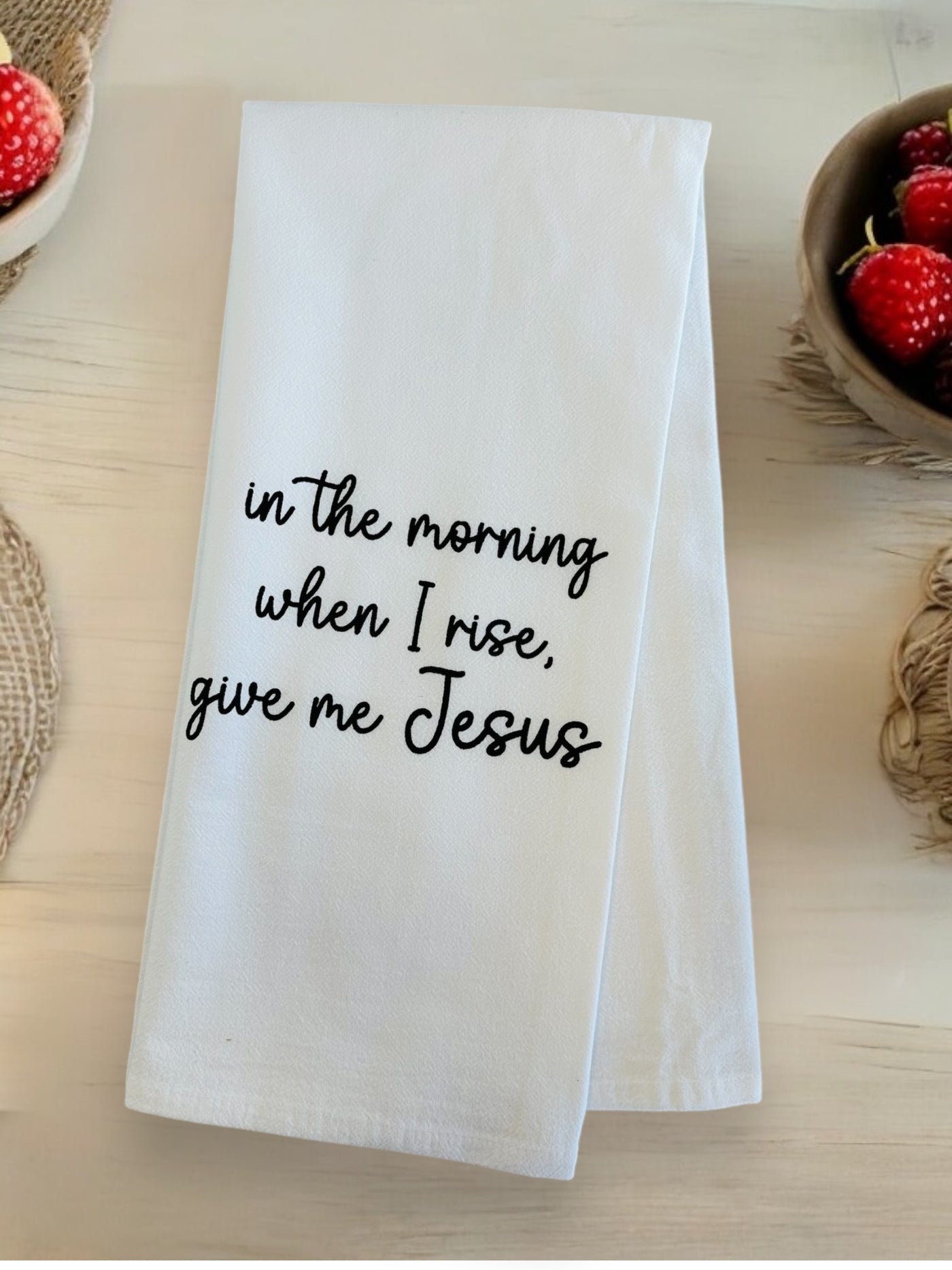 Give Me Jesus Tea Towel-Brittany Carl-Shop Anchored Bliss Women's Boutique Clothing Store