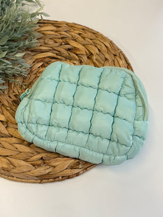 On The Go Puffer Bum Bag • Mint-Brittany Carl-Shop Anchored Bliss Women's Boutique Clothing Store