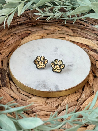 Leopard Chic Stud Earrings-Brittany Carl-Shop Anchored Bliss Women's Boutique Clothing Store