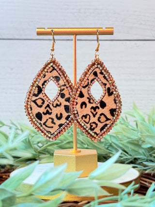 Amelia Leopard Earrings • Brown-Your Fashion-Shop Anchored Bliss Women's Boutique Clothing Store