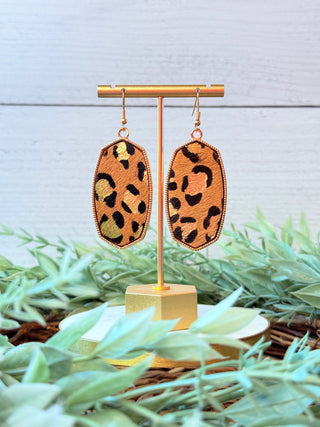 Becca Leopard Earrings • Brown-Your Fashion-Shop Anchored Bliss Women's Boutique Clothing Store