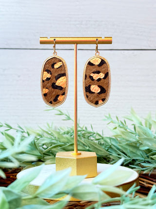 Emily Earrings • Leopard-Sammi-Shop Anchored Bliss Women's Boutique Clothing Store