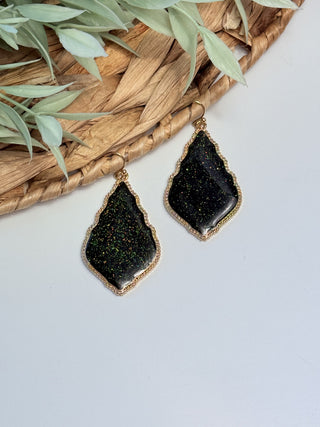 Courtney Shimmer Earrings • Black-Sammi-Shop Anchored Bliss Women's Boutique Clothing Store