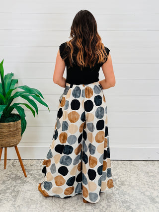 Confetti Chic Wide Leg Dot Pants • Black Mix-Stacey Kluttz-Shop Anchored Bliss Women's Boutique Clothing Store