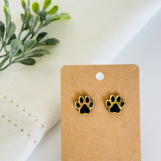 Paw Stud Earrings-Brittany Carl-Shop Anchored Bliss Women's Boutique Clothing Store