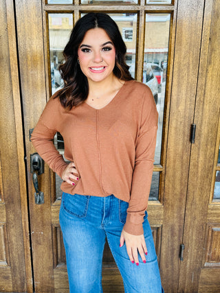 Living the Dream Sweater • Camel-Zenana-Shop Anchored Bliss Women's Boutique Clothing Store