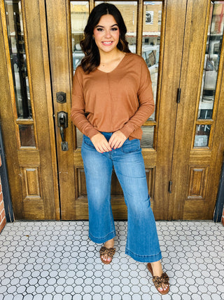 Living the Dream Sweater • Camel-Zenana-Shop Anchored Bliss Women's Boutique Clothing Store