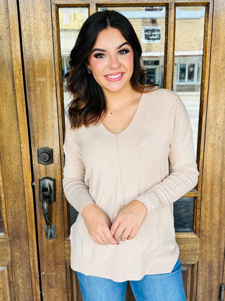 Living the Dream Sweater • Oatmeal-Zenana-Shop Anchored Bliss Women's Boutique Clothing Store