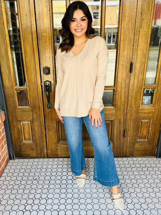 Living the Dream Sweater • Oatmeal-Zenana-Shop Anchored Bliss Women's Boutique Clothing Store