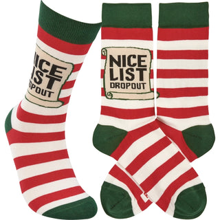 Nice List Dropout Socks-Stacey Kluttz-Shop Anchored Bliss Women's Boutique Clothing Store