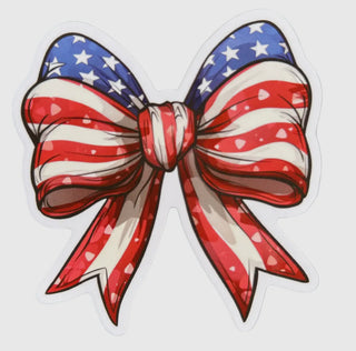 Patriotic Coquette Bow Sticker-Brittany Carl-Shop Anchored Bliss Women's Boutique Clothing Store