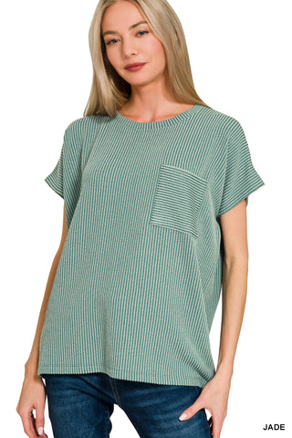 Stand By Me Corded Pocket Top • Jade-Zenana-Shop Anchored Bliss Women's Boutique Clothing Store