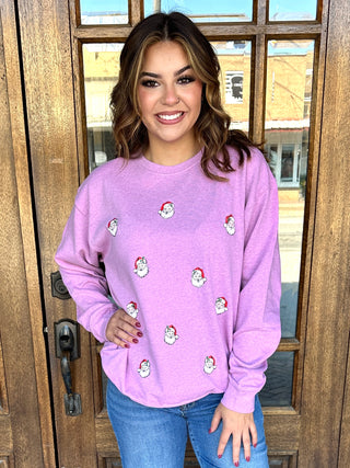 Simply Southern Santa Sweatshirt-Simply Southern-Shop Anchored Bliss Women's Boutique Clothing Store