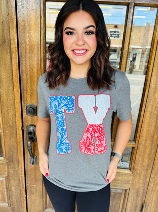 TX Graphic Tee-Spirit To A Tee-Shop Anchored Bliss Women's Boutique Clothing Store