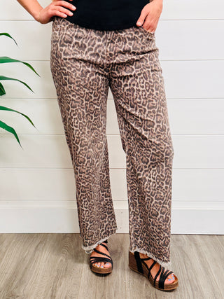 Take the Leap Leopard Wide Leg Denim Jeans-Simply Southern-Shop Anchored Bliss Women's Boutique Clothing Store
