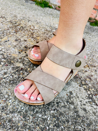 Set on You Criss Cross Strap Cork Wedge Sandals-Stacey Kluttz-Shop Anchored Bliss Women's Boutique Clothing Store