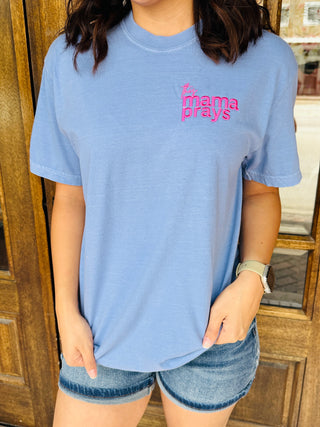 This Mama Prays Embroidered Graphic Tee-Harps & Oli-Shop Anchored Bliss Women's Boutique Clothing Store