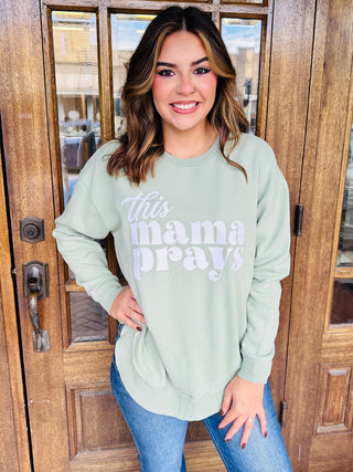 This Mama Prays Oversized Sweatshirt-Royce Apparel-Shop Anchored Bliss Women's Boutique Clothing Store