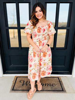 boutique dresses midi Pleated Keyhole Midi Dress | Bloom West Boutique