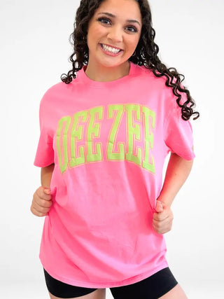Delta Zeta Varsity Arch Puff Tee-Duo Threads-Shop Anchored Bliss Women's Boutique Clothing Store
