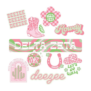Sorority Western Disco Sticker Set-Sorority Shop-Shop Anchored Bliss Women's Boutique Clothing Store