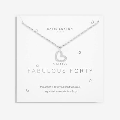 A Little Fabulous Forty Necklace • Silver-Katie Loxton-Shop Anchored Bliss Women's Boutique Clothing Store