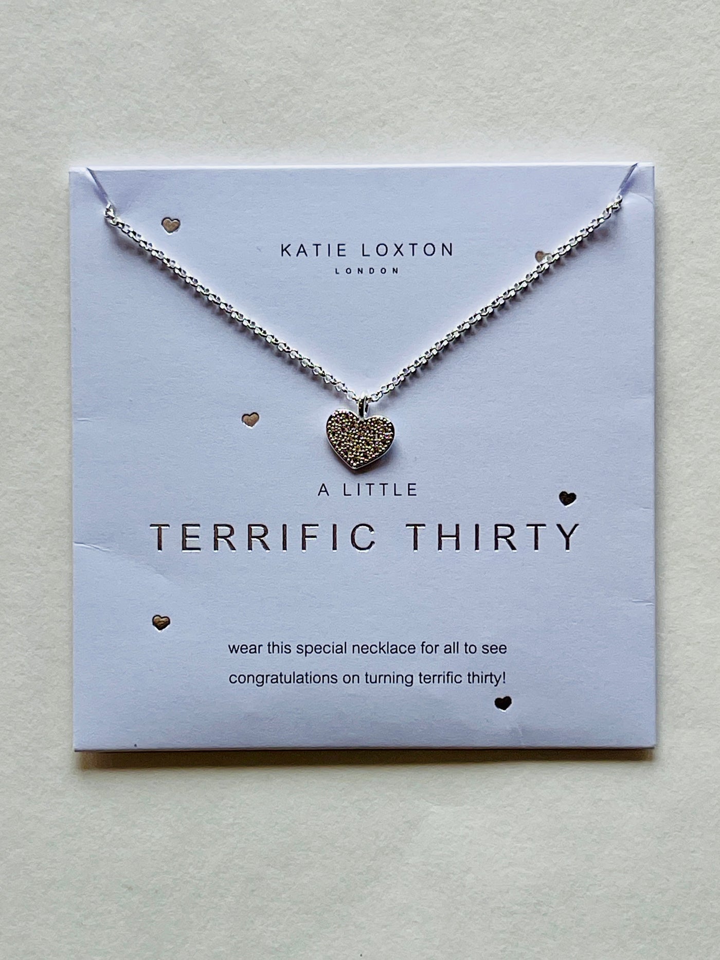 A Little Terrific Thirty Necklace • Silver-Katie Loxton-Shop Anchored Bliss Women's Boutique Clothing Store